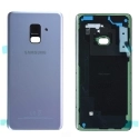 CACHE-A82018ORCHID - Dos Samsung Galaxy A8 2018 en verre coloris gris