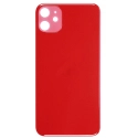 CACHE-IP11ROUGE - Vitre arrière (dos) iPhone 11 coloris rouge en verre