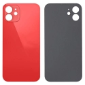 CACHE-IP12ROUGE - Vitre arrière (dos) iPhone 12 coloris rouge en verre