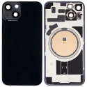 CACHE-IP14NOIR - Vitre arrière (dos) iPhone 14 coloris noir en verre avec MagSafe