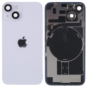CACHE-IP14PLUSBLANC - Vitre arrière (dos) iPhone 14 Plus coloris blanc en verre avec MagSafe