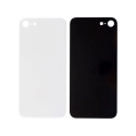 CACHE-IPSEBLANC - Vitre arrière (dos) iPhone SE coloris blanc en verre