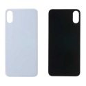 CACHE-IPXBLANC - Vitre arrière (dos) iPhone X coloris blanc en verre
