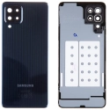 CACHE-M324GNOIR - Dos (cache batterie) origine Samsung Galaxy M32(4G) coloris noir avec lentille photo