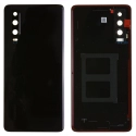 CACHE-P30NOIR - Dos cache arrière Huawei P30 en verre noir