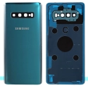 CACHE-S10PLUSVERT - Face arrière vitre du dos vert Samsung Galaxy S10+ SM-G975