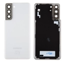 CACHE-S21BLANC - Cache batterie vitre arrière origine Samsung Galaxy S21(5G) coloris Phantom White