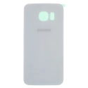 CACHE-S6BLANC - Face arrière vitre du dos blanc Samsung Galaxy S6 SM-G920 