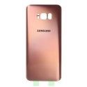 CACHE-S8PLUSGROSE - Face arrière vitre du dos rose Samsung Galaxy S8-Plus SM-G955
