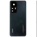 CACHE-XIAOMI12TNOIR - Dos cache arrière Xiaomi 12T / 12T Pro coloris noir avec lentille photo