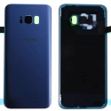 CACHEOR-S8PLUSBLEU - Face arrière vitre du dos bleu origine Samsung Galaxy S8-Plus SM-G955