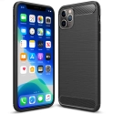 CARBOBRUSH-IP11PRO - Coque iPhone 11 PRO antichoc coloris noir aspect carbone