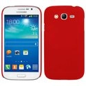 CASYGRANDNEOROUGE - Coque rigide rouge pour Samsung Galaxy Grand Neo aspect mat toucher rubber