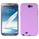 CASYNOTE2VIOLET - Coque arrière coloris violet rubber toucher gomme Galaxy Note-2 N7100