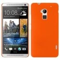 CASYONEMAXORANGE - Coque arrière orange rubber toucher gomme HTC One Max
