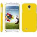 CASYS4JAUNE - Coque rigide jaune pour Samsung Galaxy S4 i9500 aspect mat toucher rubber gomme