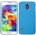 CASYS5BLEU - Coque rigide bleue pour Samsung Galaxy S5 aspect mat toucher rubber gomme
