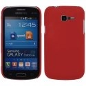 CASYS7390ROUGE - Coque rigide rouge pour Galaxy Trend Lite S7390 aspect mat toucher rubber gomme
