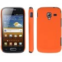 CASYACE2ORANGE - Coque rigide Orange pour Samsung Galaxy Ace 2 i8160 aspect mat toucher rubber gomme