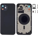 CHASSNU-IP12NOIR - Châssis sans nappe pour iPhone 12 coloris noir