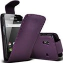 CHICVIOLETACE2 - Etui violet aspect cuir pour Galaxy Ace 2 i8160 Samsung