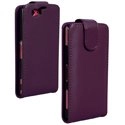 CHICZ1COMPACTVIOLET - Etui violet à rabat avec fermeture magnétique pour Sony Xperia Z1 Compact