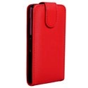 CHICZ1ROUGE - Etui rouge à rabat avec fermeture magnétique pour Sony Xperia Z1