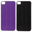 COLORSKIN4 - Pack de 2 facades arrières adhésives pour iPhone Noir et Violet