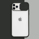 COQUEAPN-IP11PRONOIR - Coque antichoc iPhone 11 PRO avec protection appareil photo noire et transparent