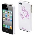 MUCCPBKIP4G032 - Coque rigide Glossy Flamme pour Iphone 4