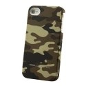 COVCAMOUIP4DV1067 - Coque arrière camouflage marron pour iPhone 4 et 4s