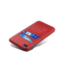 COVCARTE-IP8ROUGE - Coque iPhone 7/8 coloris rouge avec logements cartes