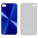 SHINY-IPHONE4-BLE - Coque rigide Shiny brillante bleu pour Iphone 4