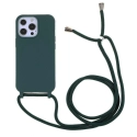 COVCORDON-IP13PMAXVERT - Coque souple iPhone 13 Pro Max antichoc coloris vert avec cordon vert