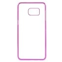 COVCRYSTALS6EDGEPLUSROSE - Coque transparente avec contour rose pour Samsung Galaxy S6 Edge Plus