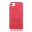 COVLOOKCUIRIP7ROUGE - Coque fine iPhone 7 aspect cuir vintage coloris rouge