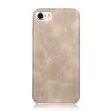 COVLOOKCUIRIP7TAUPE - Coque fine iPhone 7 aspect cuir vintage coloris taupe