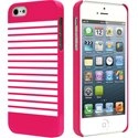 COVMARINIEREIP5-ROSE - Coque sailor marinière rose et blanche pour iPhone 5s
