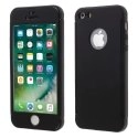 COVRIG360-IP5NOIR - Coque intégrale 360 iPhone SE et 5s Noire et verre protection écran