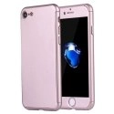 COVRIG360IP7ROSE - Coque iPhone 7 Protection 360° intégrale rose avec verre écran