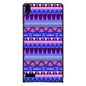 CPRN1ASCENDP6AZTEQUEBLEUVIO - Coque rigide pour Huawei Ascend P6 avec impression Motifs aztèque bleu et violet