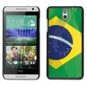 CPRN1DES610DRAPBRESIL - Coque noire pour HTC Desire 610 motif drapeau Brésil