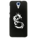 CPRN1DES620DRAGONTRIBAL - Coque rigide noire pour HTC Desire 620 avec impression Motif dragon tribal