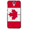 CPRN1DES620DRAPCANADA - Coque rigide noire pour HTC Desire 620 avec impression Motif drapeau du Canada