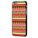 CPRN1IPHONE6AZTEQUEJAUROU - Coque noire iPhone 6 impression Motifs Aztèque coloris jaune et rouge