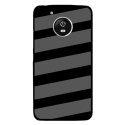 CPRN1MOTOG5BANDESGRISES - Coque rigide pour Motorola Moto G5 avec impression Motifs bandes grises