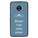 CPRN1MOTOG5BOUDERBLEU - Coque rigide pour Motorola Moto G5 avec impression Motifs Bouder pour mieux Régner bleu