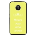 CPRN1MOTOG5BOUDERJAUNE - Coque rigide pour Motorola Moto G5 avec impression Motifs Bouder pour mieux Régner jaune