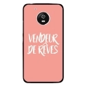 CPRN1MOTOG5VENDREVEROSE - Coque rigide pour Motorola Moto G5 avec impression Motifs vendeur de rêves rose