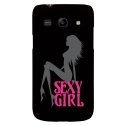 CPRN1S3SEXYGIRL - Coque noire Samsung Galaxy 3 i9300 impression Femme assise Sexy Girl